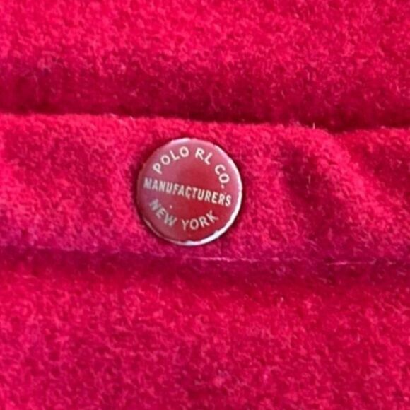 Polo Ralph lauren red reversible wool quilted vest XXL Rare Vtg winter - Picture 6 of 7